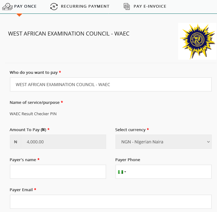 Remita allows buying WAEC scratch card online